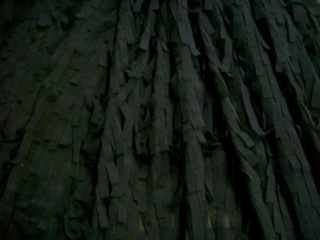 13.Black Chiffon Fringe Fabric